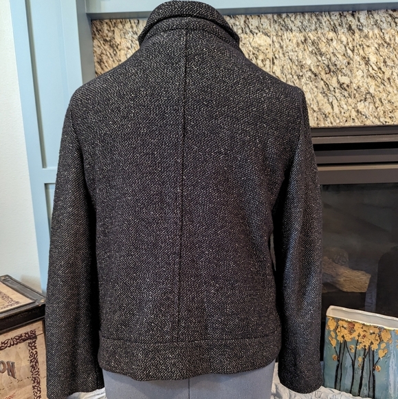 Loft Grey Motorcycle Jacket in Grey Cotton - Picture 4 of 9